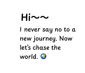 Hi from Yibai speech bubble